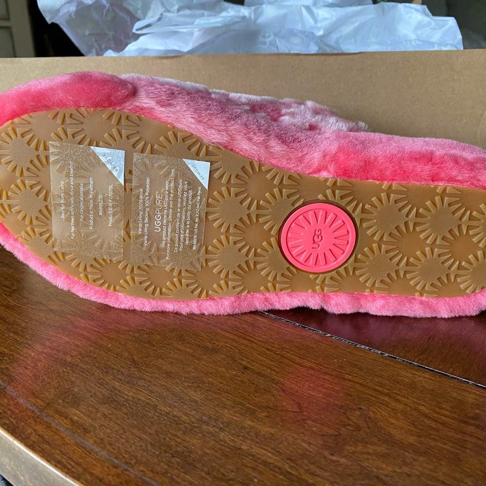 UGG Fuzzy Coral Slippers - Picture 2 of 5